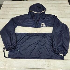 Storm Duds Penn State Nittany Lions Windbreaker Anorak Mens‎ XL Navy Blue White